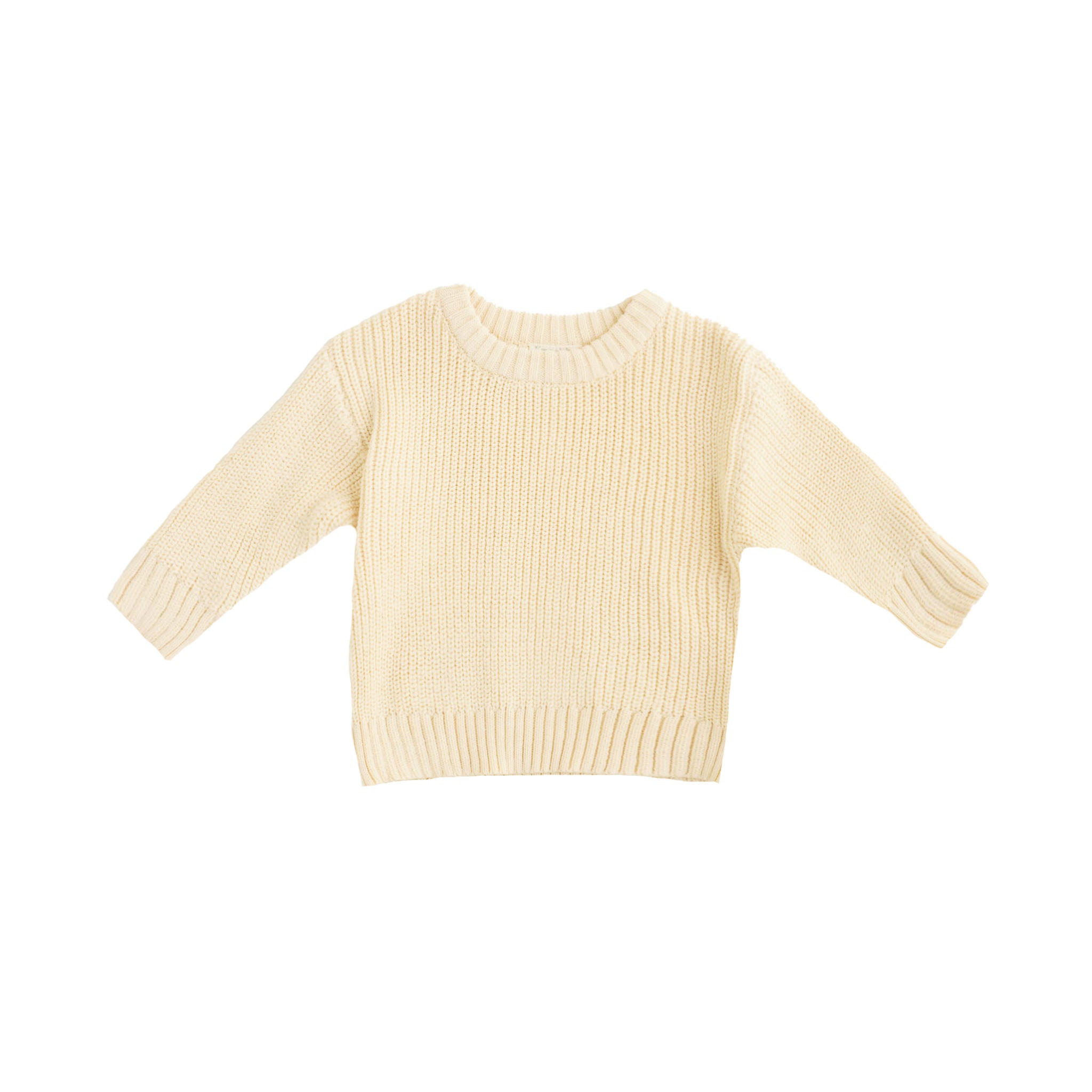 Organic Knit Sweater - Beige