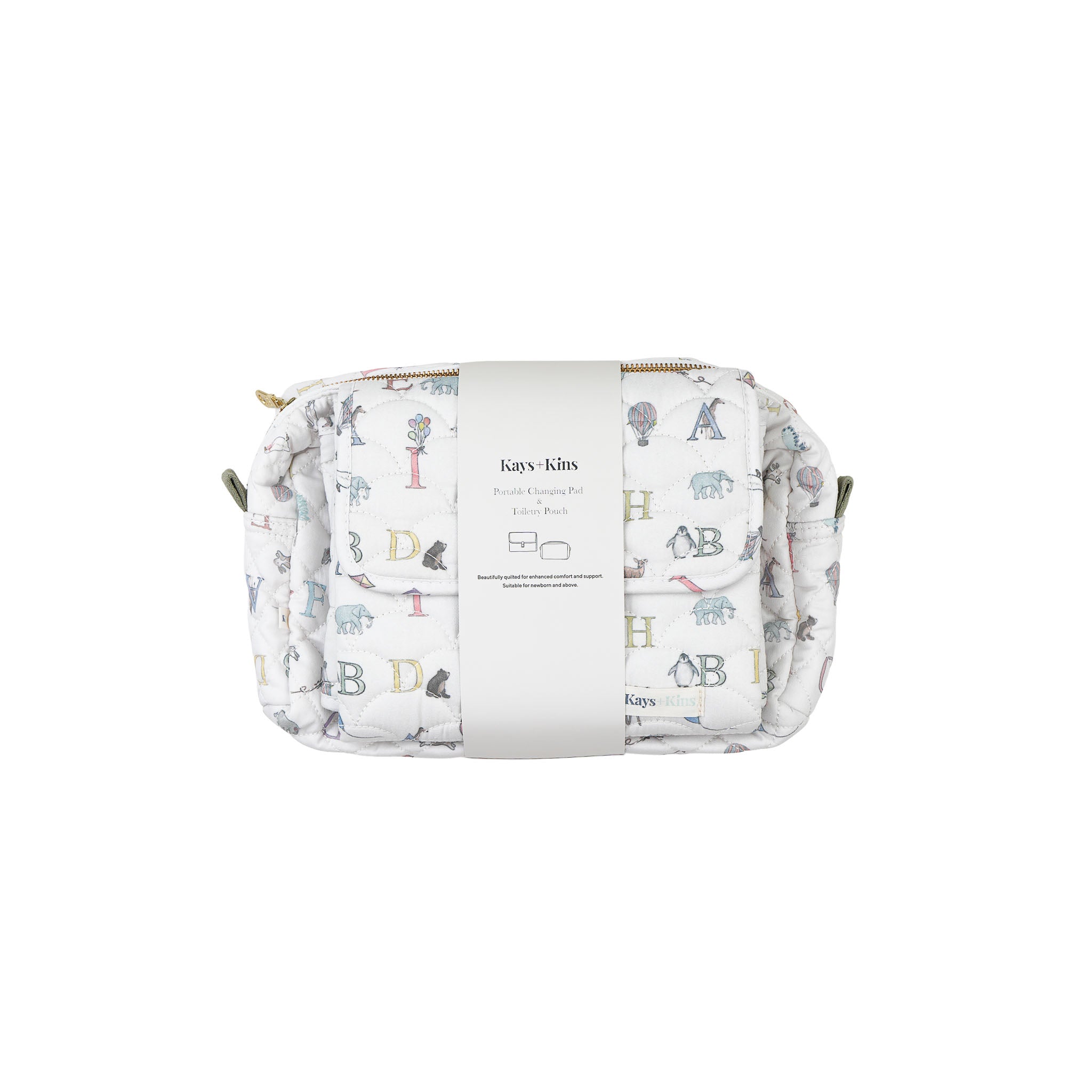 Portable Changing Pad - Letter Animal