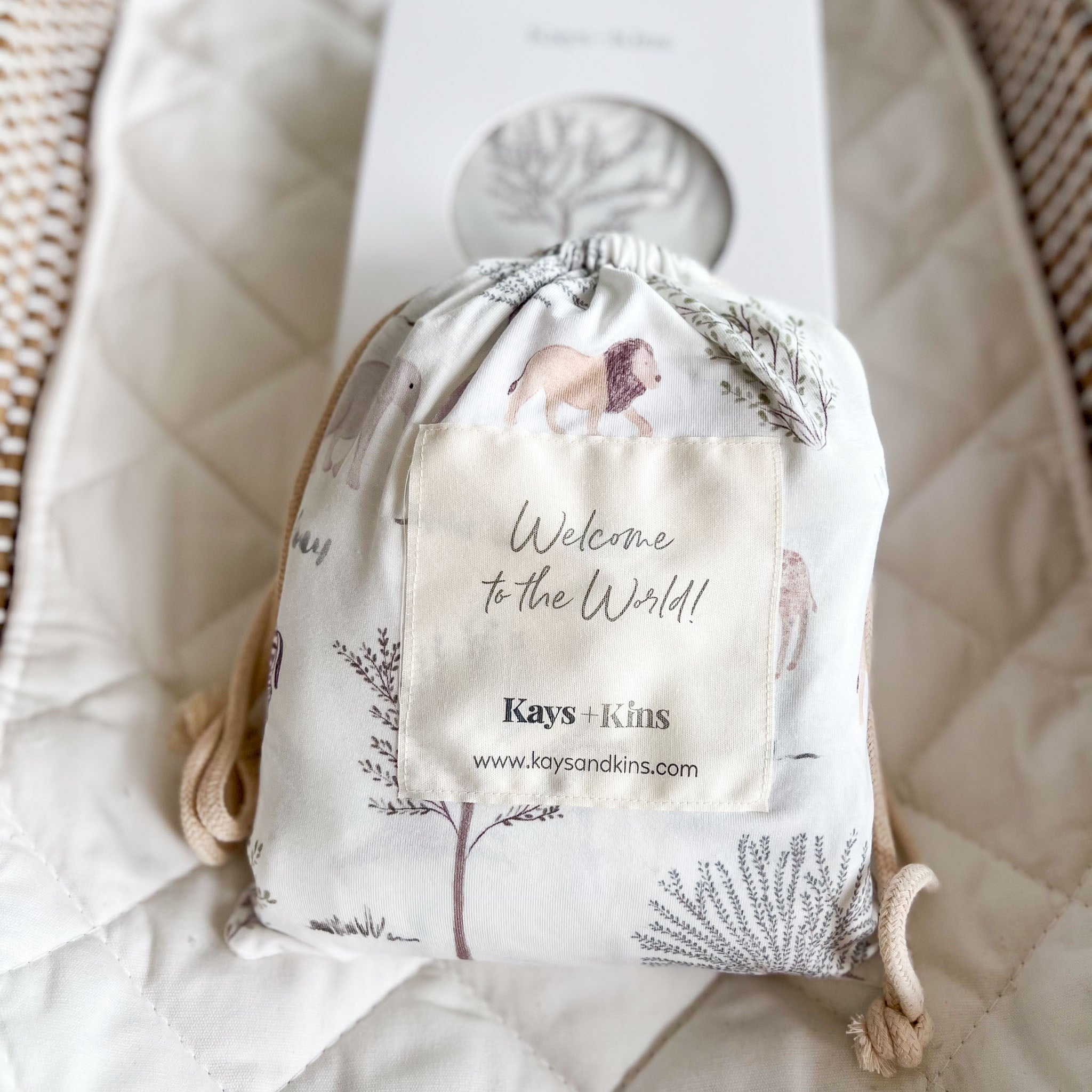 Bamboo Luxe Swaddle Set - Safari Dreams