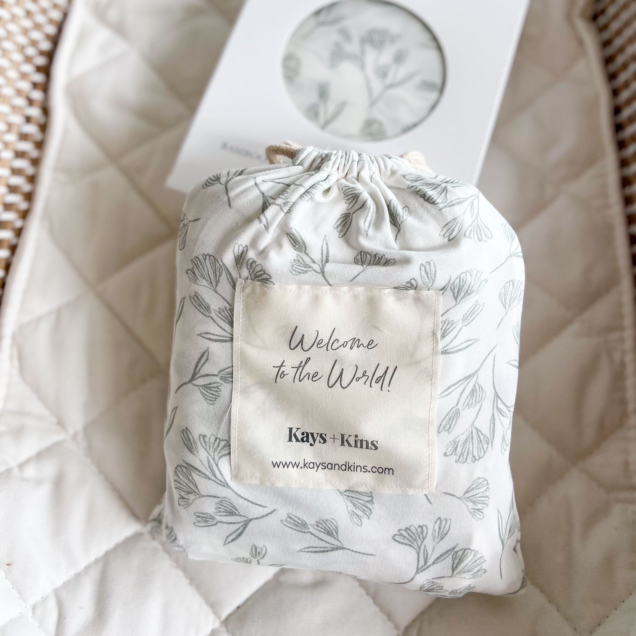 Bamboo Luxe Swaddle Set - Leafscape