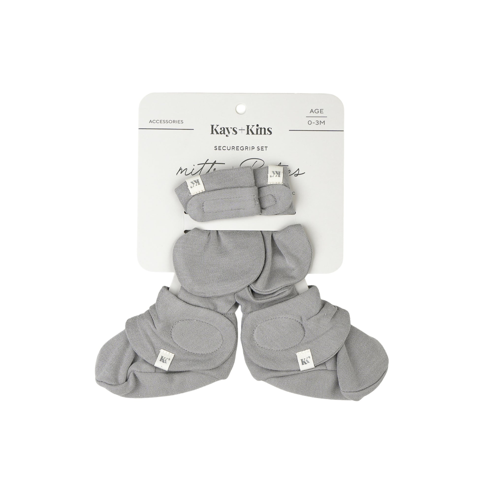 Mitts + Booties - Grey Morn