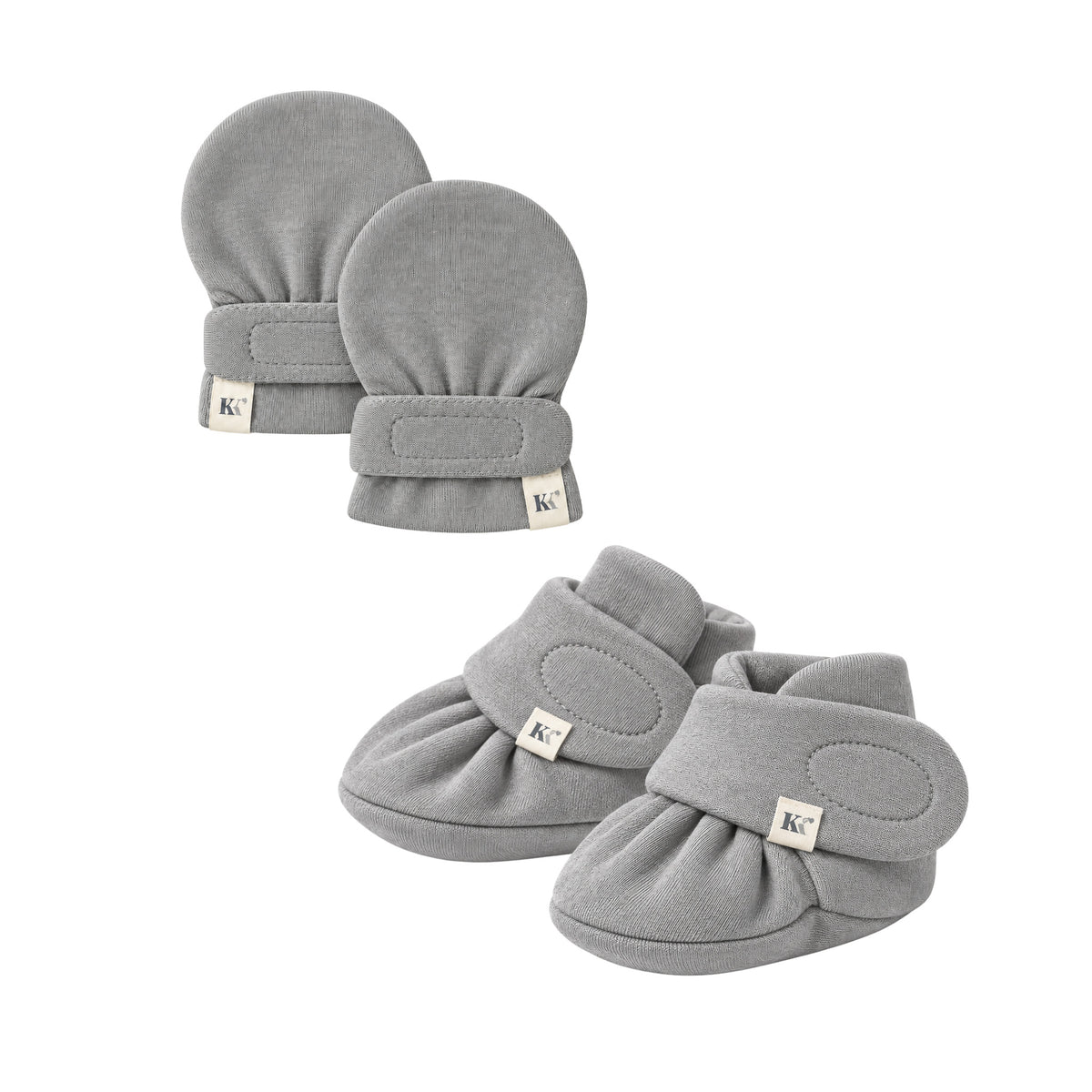 Mitts + Booties - Grey Morn