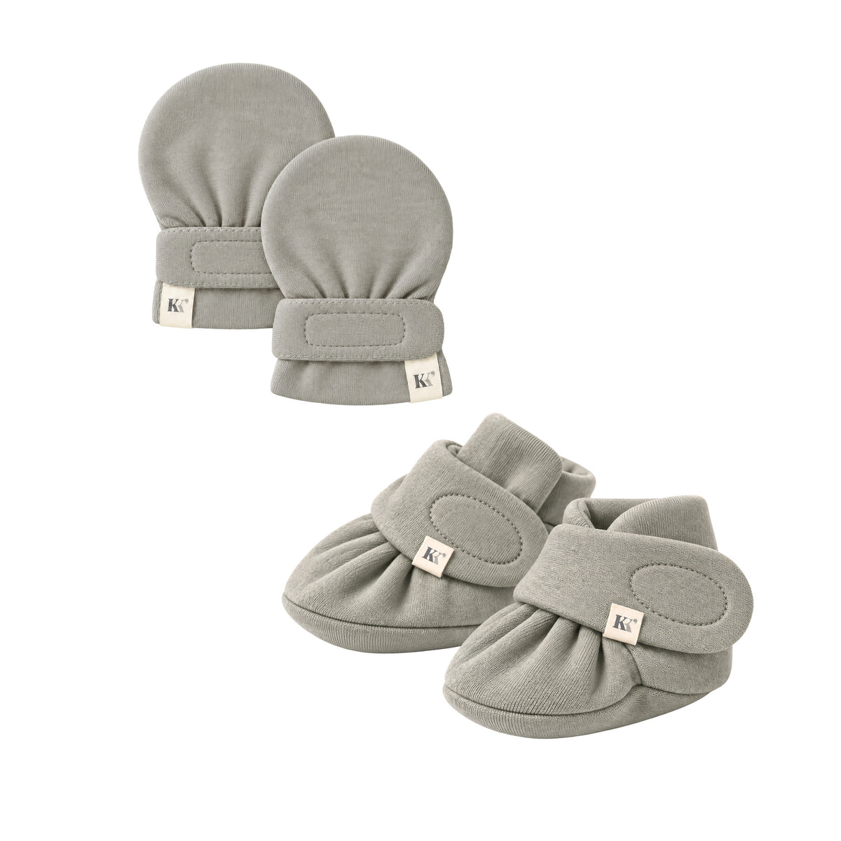 Mitts + Booties -Taupe