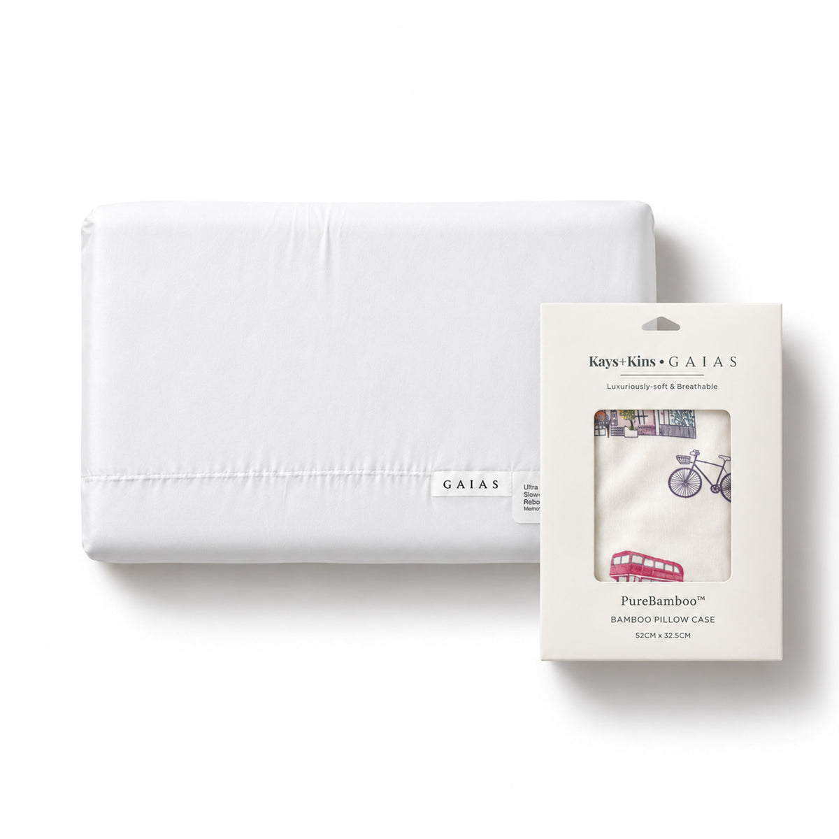 Baby Memory Foam Pillow + Bamboo Pillow Case