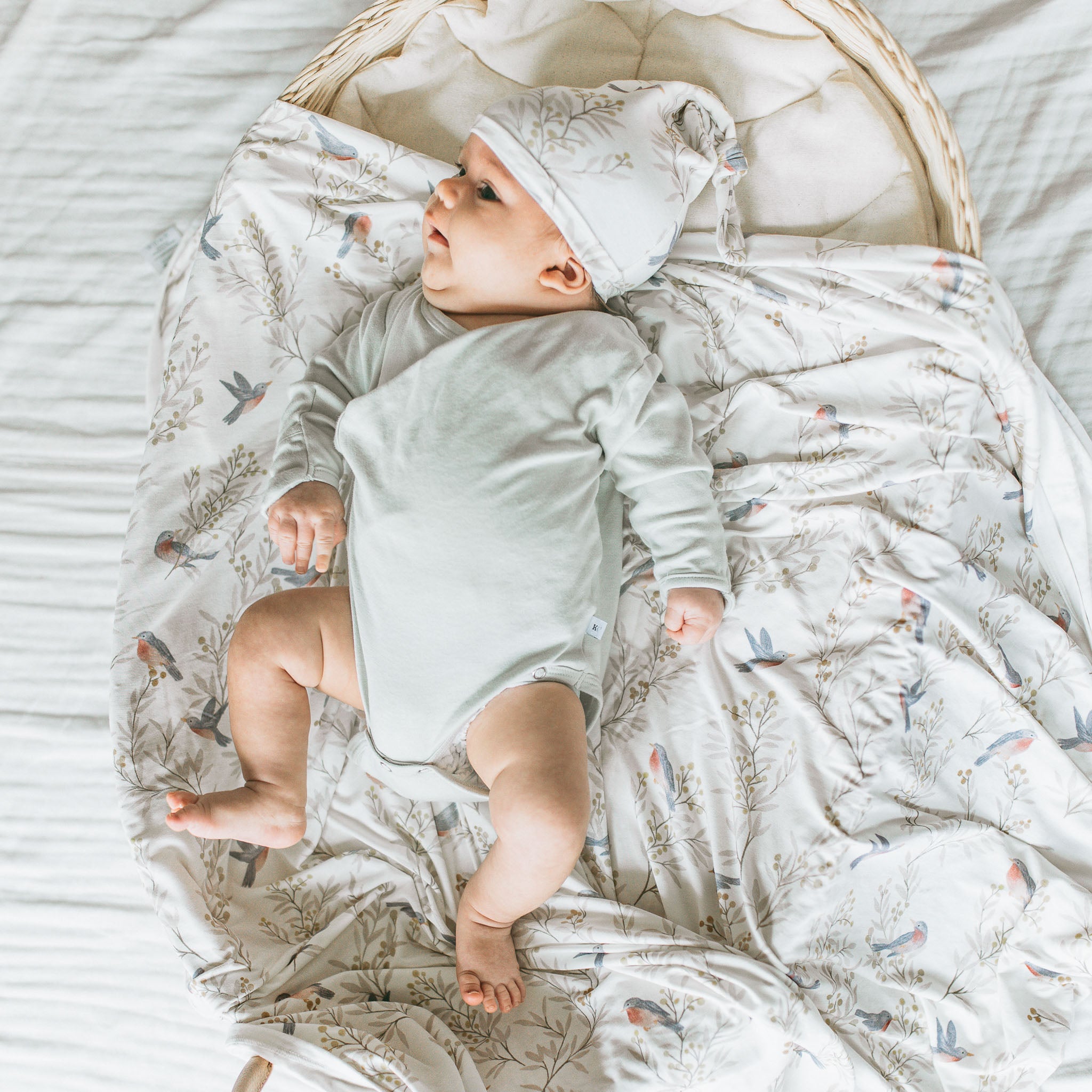 Bamboo Luxe Swaddle Set - Birdsong