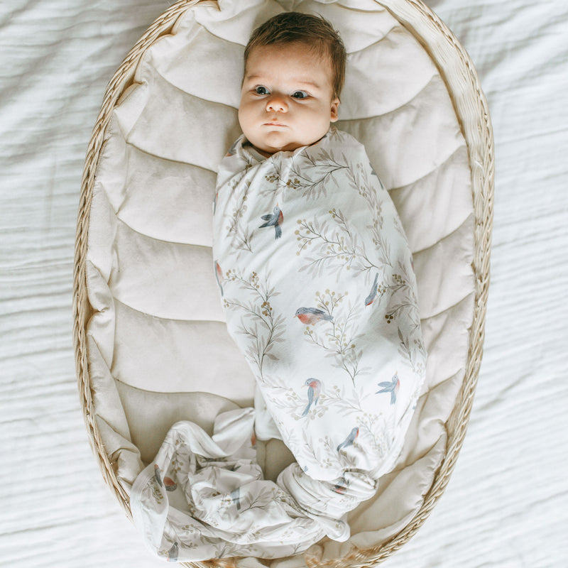 Bamboo Luxe Swaddle Set - Birdsong