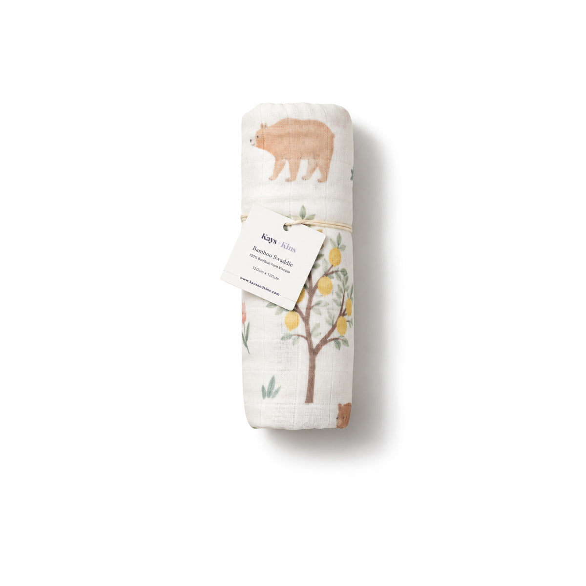 Bamboo Swaddle - Woodland Citrus
