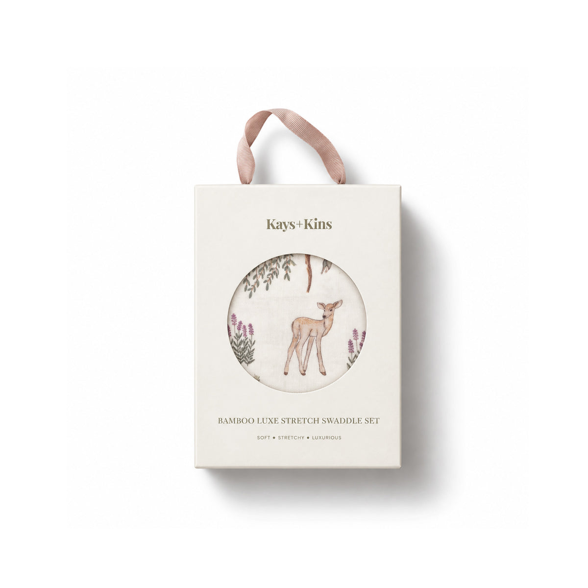 Bamboo Luxe Swaddle Set - Fawn Garden
