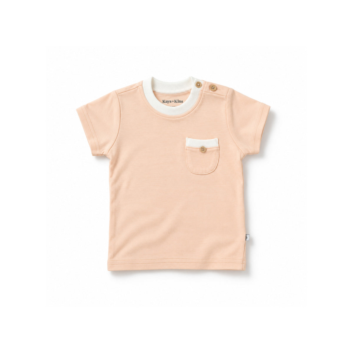 Pocket Tee -Apricot