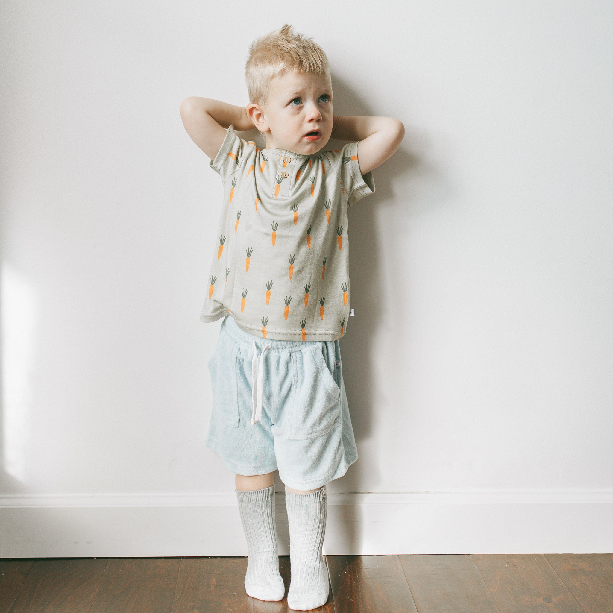 Tee + Terry Shorts - Carrots