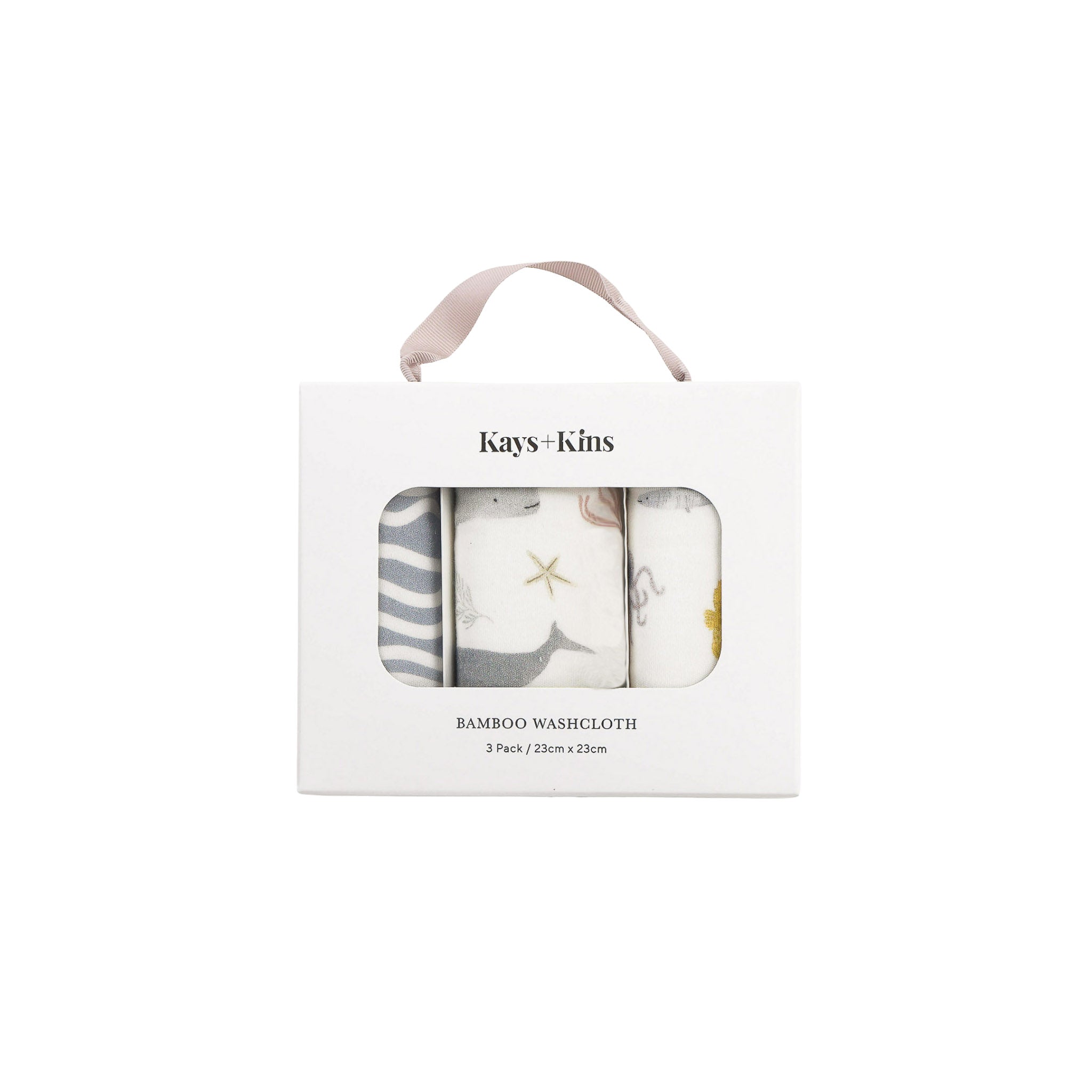 3-Pack Bamboo Washcloth-By The Sea