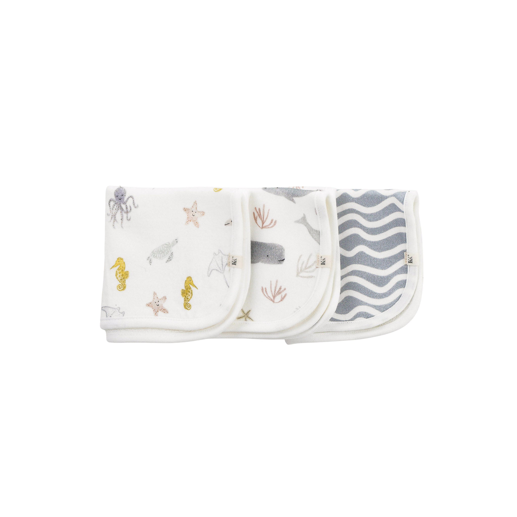 3-Pack Bamboo Washcloth-By The Sea