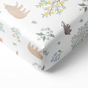 Bamboo Crib Sheet - Woodland Citrus