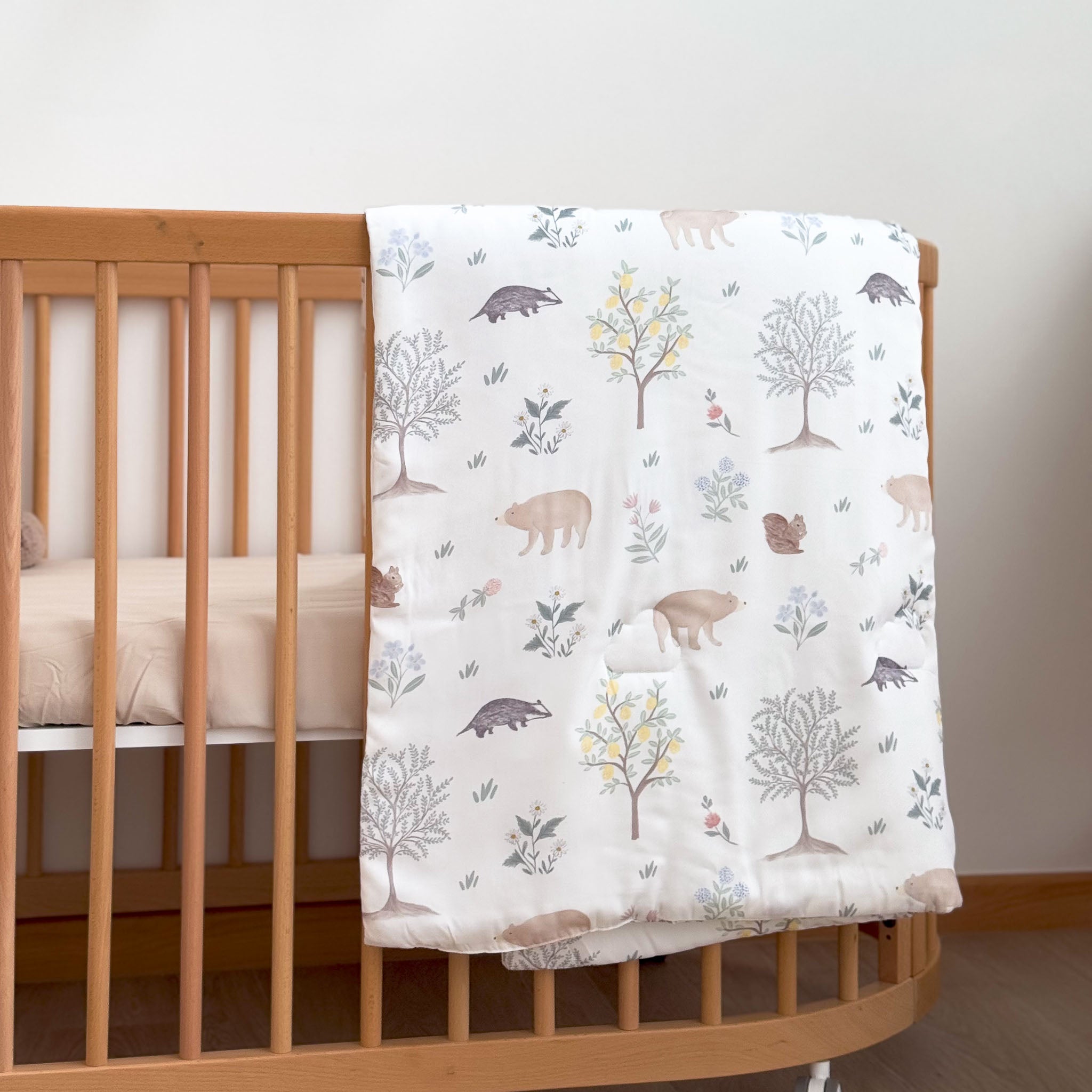 Bamboo Baby Duvet - Woodland Citrus